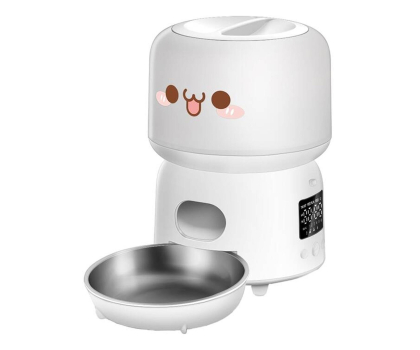 Artykuły dla zwierząt Rojeco AUTOMATYCZNY DOZOWNIK KARMY 3L BUTTON VERSION (BIAŁY)